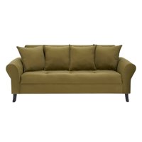 Bodevir - Sofa Lua 3C Felpa 20 Verde Musgo