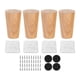 thumbnail image 2 of 4x Accesorios Para Patas De Gabinete, Patas De Muebles De Madera Para Sofá, Dormitorio, Sala De Estar, Altura 8cm, 2 of 5