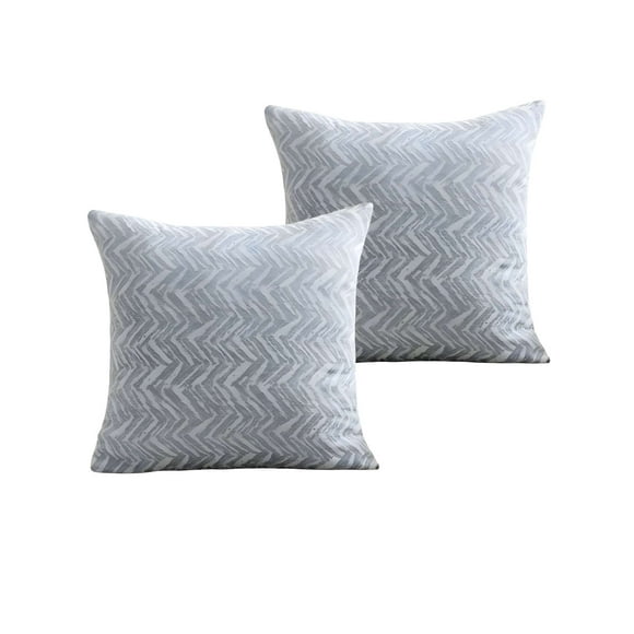 Set De 2 Fundas De Cojines Diseño Maillard 45cm X 45 Cm Celeste