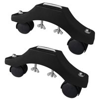 Bothyi - 2 Piezas De Soporte Para Calentador Infrarrojo Con Ruedas Para Apartamento, Accesorios Genéricos, Color Negro