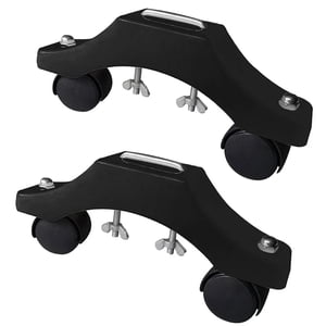 Bothyi - 2 Piezas De Soporte Para Calentador Infrarrojo Con Ruedas Para Apartamento, Accesorios Genéricos, Color Negro