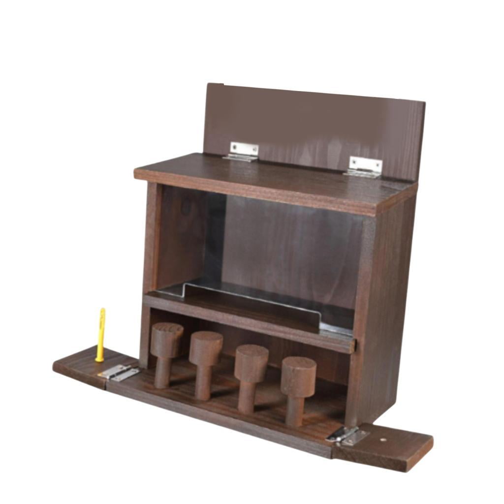 Comedero De Madera Para Ardillas, Estación De Alimentación Para Exteriores, Patio Para Amantes De Las Ardillas