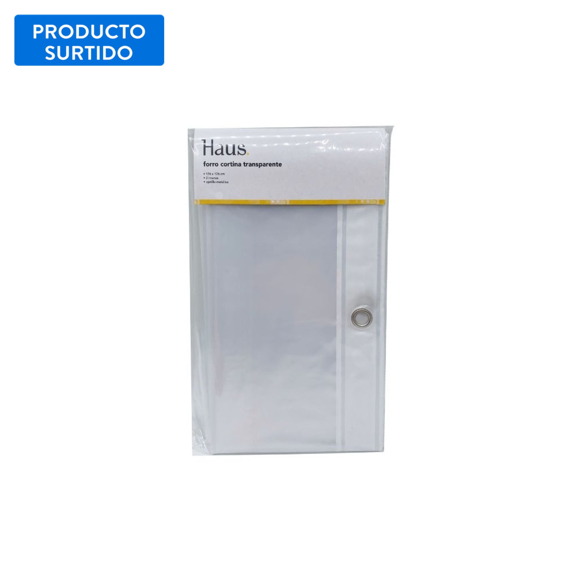 Forro Cortina 175x175 Cm Transparente Haus