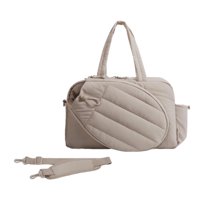 Magideal - Bolsa Grande Para Raquetas De Tenis Con Compartimento Organizado Y Material Impermeable Diseño Ergonómico Y Resistente Ideal Para Deportistas Y Entre Marrón