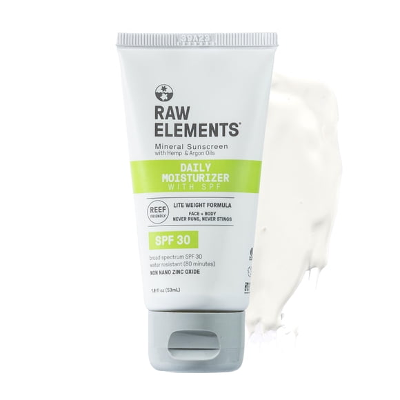 Hidratante diario Raw Elements SPF 30 con óxido de zinc 53 ml