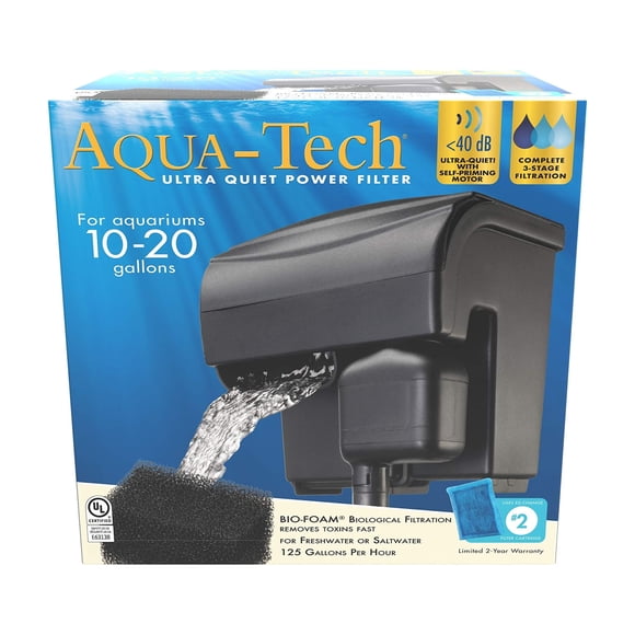 Filtro Power Aqua-Tech Ultra Silencioso para acuarios de 38 a 76 litros