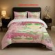 thumbnail image 1 of Pink Hair Green Glasses Anime Character Saiki Kusuo Pattern Bedding Set Soft and Comfortable Suitable for All Seasons, 1 of 5