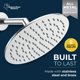 thumbnail image 2 of Alcachofa de ducha HammerHead Showers® ALL METAL, 20 cm, color lluvia cromado, 2 of 9