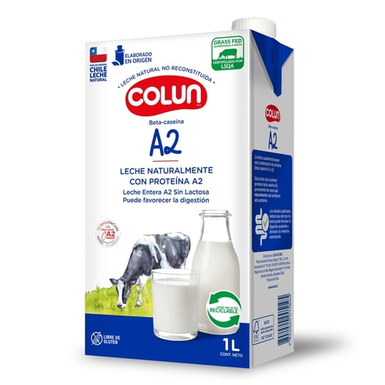 Leche Colun Beta-caseína A2 Entera Sin Lactosa