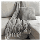 thumbnail image 1 of Combo Deco 2 Cojines y 1 Manta Banaco Negro/Natural Diseño Moderno Lavable x mts, 1 of 3