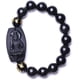 thumbnail image 1 of Pulsera de Buda Bodhisattva inamovible de obsidiana natural 100% pura Pulsera, 1 of 5