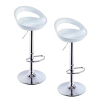 Artihogar - Pack Sillas Bar Río Ferrari Piso Taburete Blancas