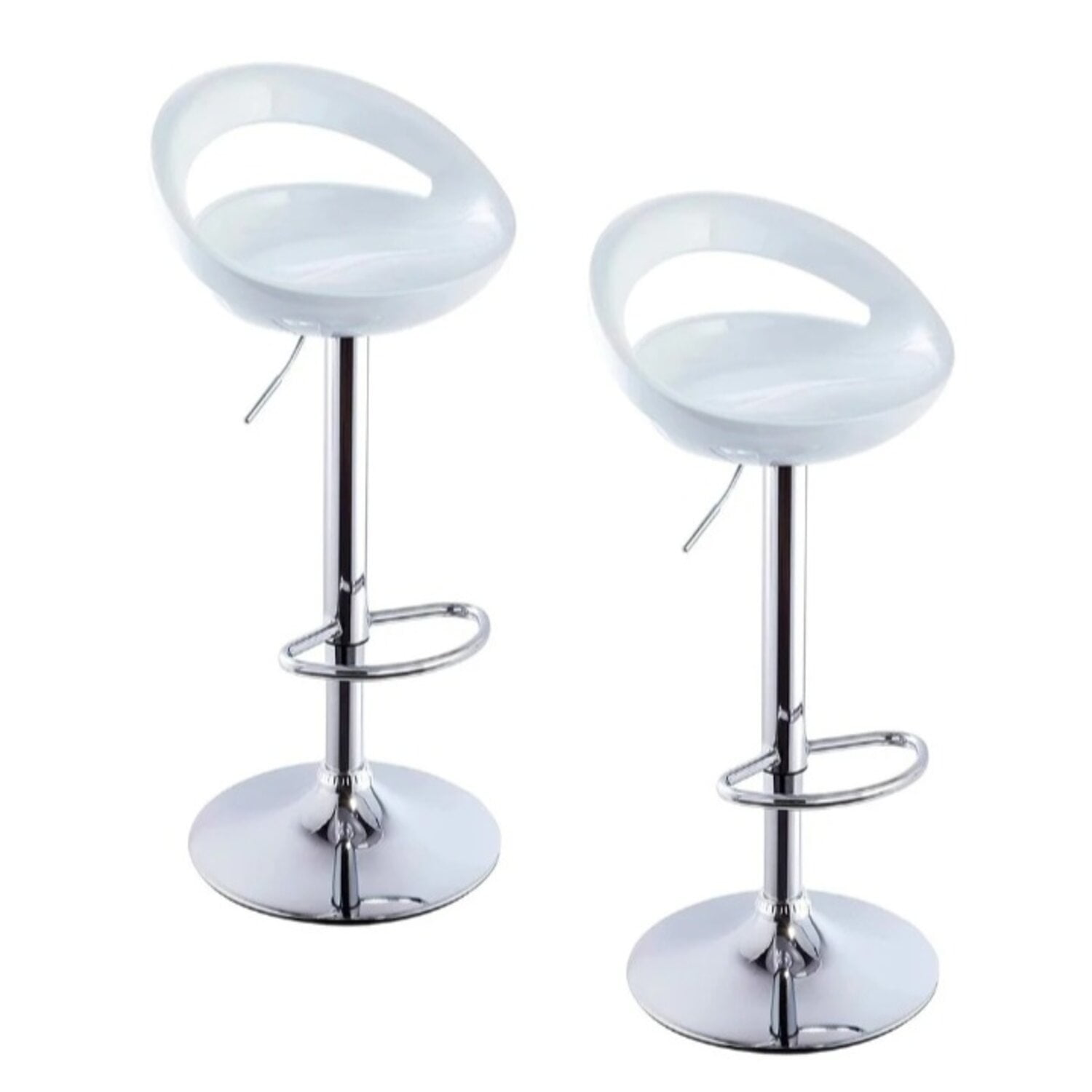 Artihogar - Pack Sillas Bar Río Ferrari Piso Taburete Blancas