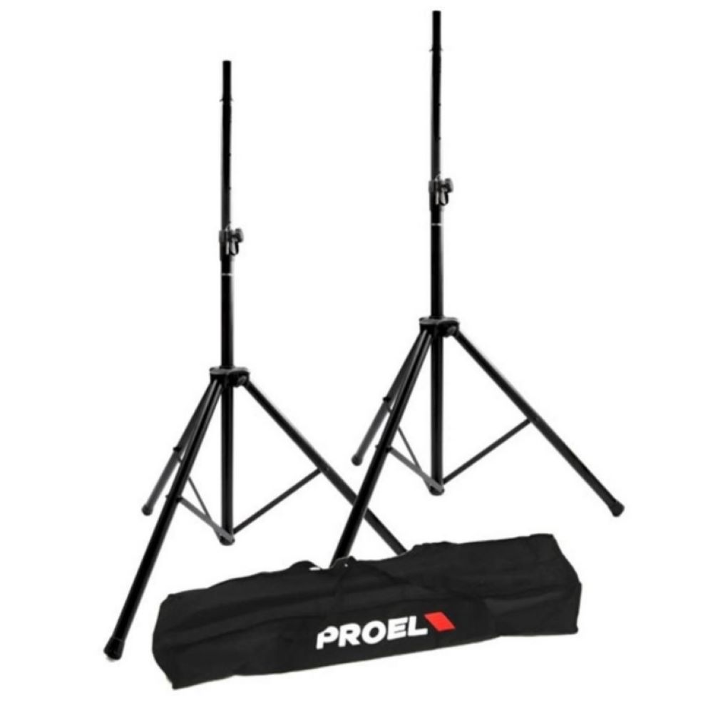 Par De Atriles De Parlantes Con Funda Proel Fre 180 Kit V2