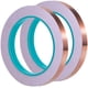 thumbnail image 1 of Cinta de lámina de cobre de 1/4 de pulgada con adhesivo conductor doble, 21,8 yardas, para blindaje EMI, repelente de babosas, manualidades y reparaciones eléctricas (paquete de 2), 1 of 7