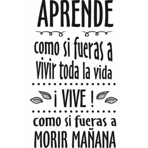 Rienda Libre Graphics - Frase Deco Aprende Y Vive Fr‑11047