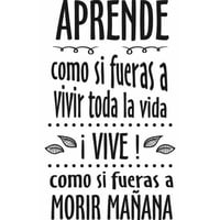 Rienda Libre Graphics - Frase Deco Aprende Y Vive Fr‑11047