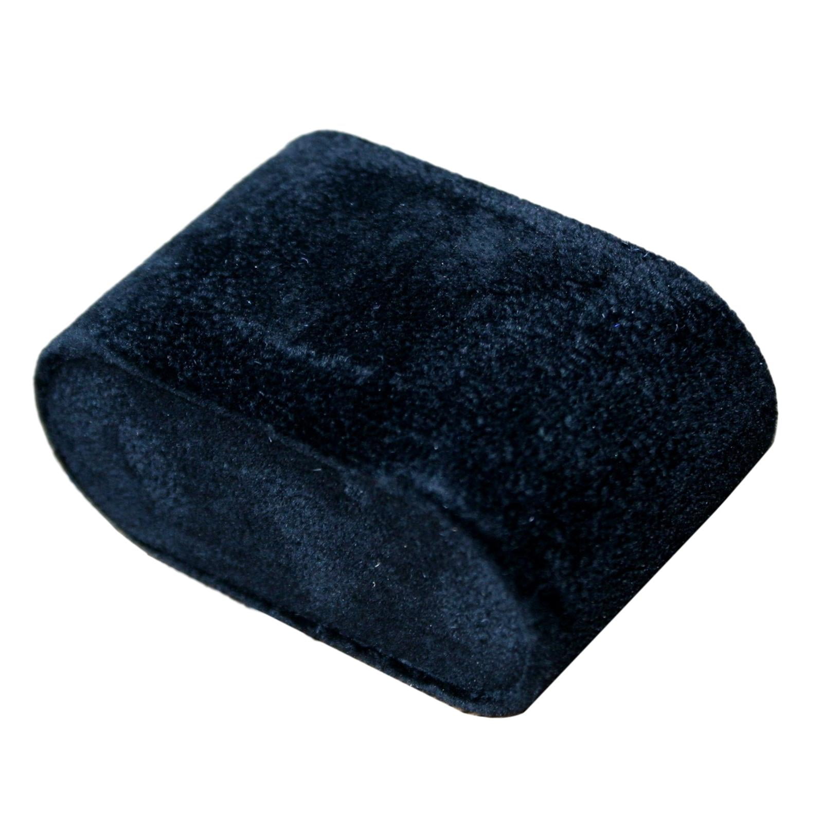 Magideal - Cojín De Pulsera De Terciopelo De 10 Piezas, Cojín De Exhibición De Reloj, Cojín De Brazalete, Soporte Para Presentación De Joyería Con Cubierta De Te Negro