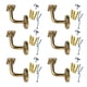 thumbnail image 2 of 6 Piezas De Soporte De Barandilla De Acero Inoxidable Para Escaleras De Pasillo, Soportes De Pasamanos De 6 Cm X 6 Cm, Planos Y Fijos, 2 of 5