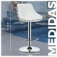 thumbnail image 3 of Pack 2 Silla Piso Bar Taburete Con Respaldo Blanco, 3 of 3