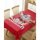 thumbnail image 4 of Mantel De Navidad Antimanchas Santa Y Alce, 4 of 4