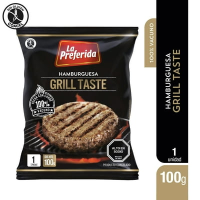 Hamburguesa Grill Taste 100 G La Preferida