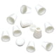 thumbnail image 5 of 10x Topes De Campana Para Cierres De Moda Para Mochilas Con Cordón Paracord De Color Blanco, 5 of 5