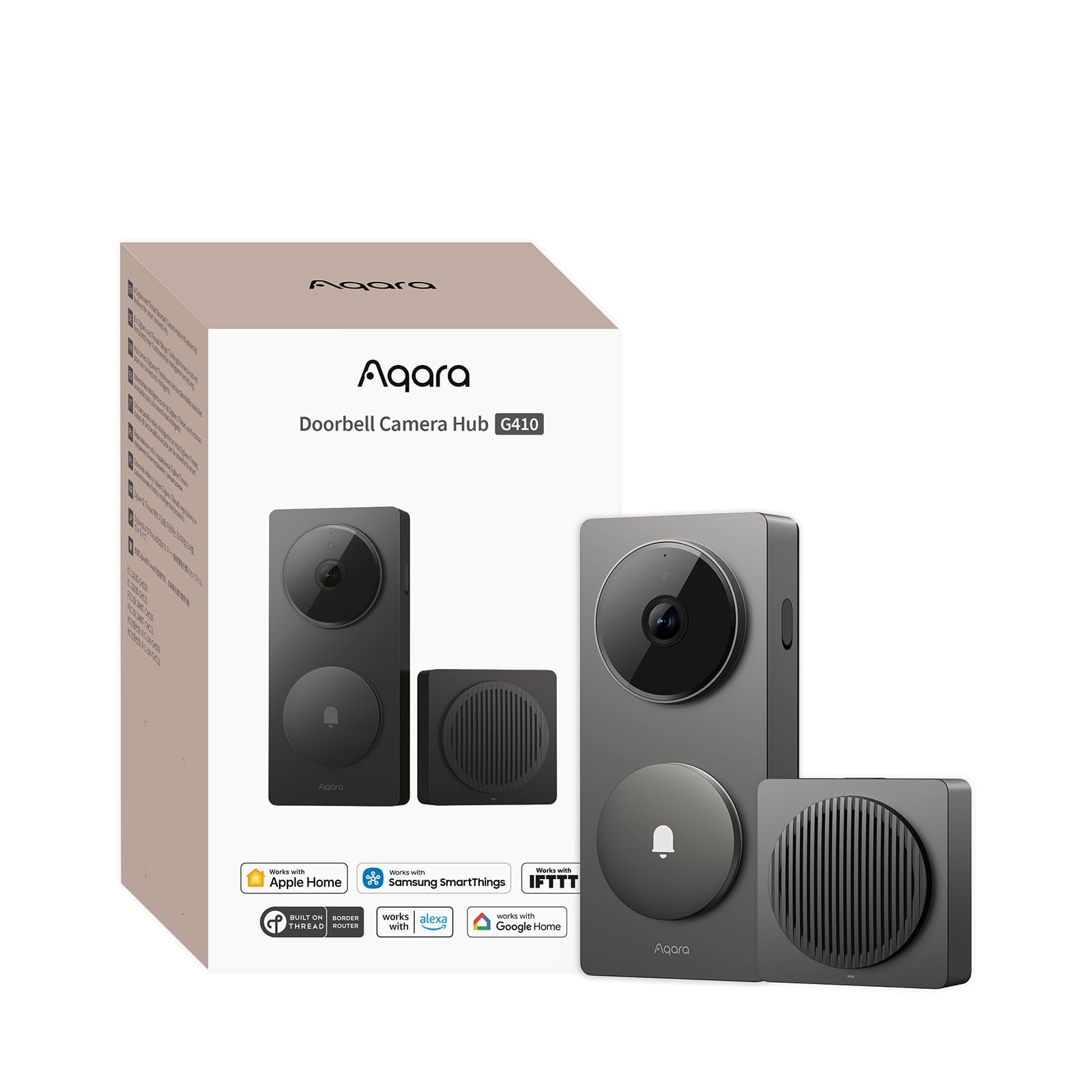 Cámara De Timbre Inteligente Aqara G410 2k Wi-fi Matter Hub