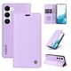 thumbnail image 1 of Funda Billetera de Cuero para Samsung Galaxy S23 con Tarjetero y Soporte - Tapa Magnética Morado, 1 of 6