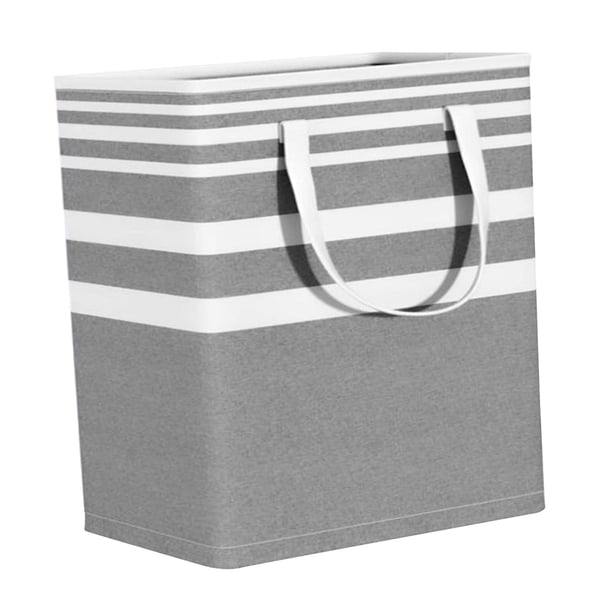 Bolsas para guardar ropa, contenedores con asas fáciles de transportar, organizador independiente de ropa sucia, cesta de lavandería para artículos de 100ml y gris ancho