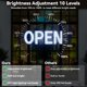 thumbnail image 2 of Letrero LED "Abierto" Thirdpolite 102 × 36 cm Regulable Blanco Frío, 2 of 7
