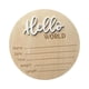 thumbnail image 4 of Letrero De Anuncio De Recién Nacido Con La Palabra "Hola" Para Decoración De Fiesta, Regalo Para Nueva Mamá, Color Blanco, 4 of 5