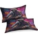 thumbnail image 2 of Juego de ropa de cama de 3 piezas con diseño de esqueleto humano y fundas de almohada. Funda nórdica estilo callejero con cierre de cremallera. Funda de edredón de microfibra suave. Tamaño d, 2 of 2