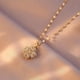 thumbnail image 4 of [18k Gold Plated Four-Leaf Clover Pendant Necklace - European and American Style, 360° Rotation, Luxury Banquet Party Jewelry Accessory, Temperament Light, Niche Design, Sense of Luxury, 4 of 5