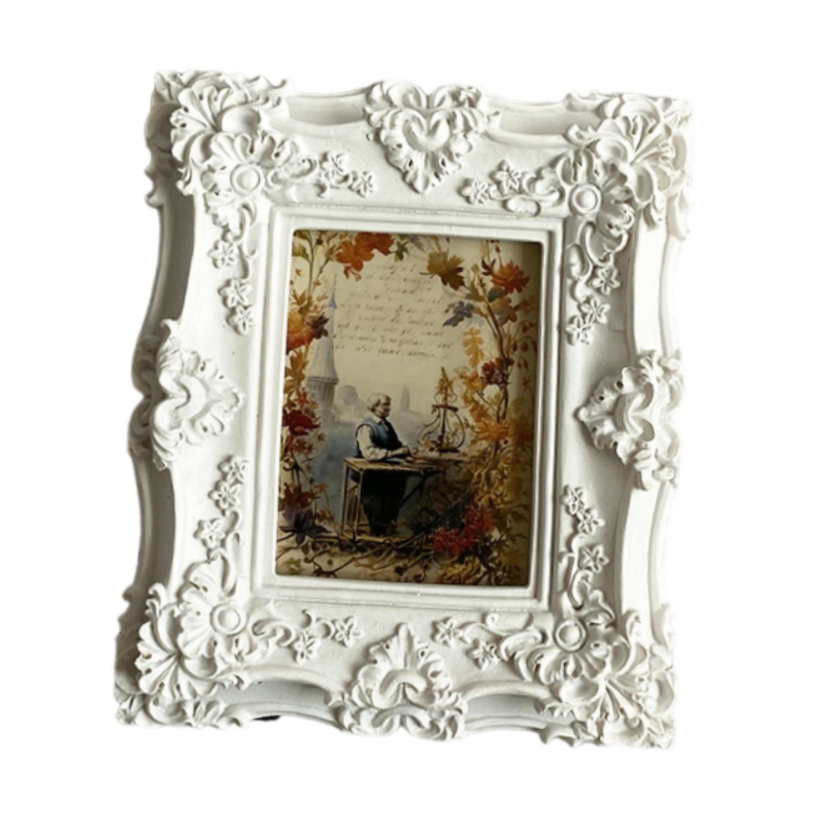 Bothyi - Marco De Fotos Vintage Marco De Fotos Rectangular De Resina Para Escritorio Dormitorio Pared