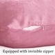 thumbnail image 2 of Juego estándar de 2 fundas de almohada de franela, funda de almohada de forro polar súper suave con cremallera para dormitorio, sofá, sillón, lujosa y acogedora., 2 of 6