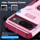 thumbnail image 3 of Funda Armada para Google Pixel 8 con Tapa Deslizante y Soporte Magnético Giratorio Rosa, 3 of 5