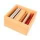 thumbnail image 5 of Caja de ayuda para enseñanza de madera, bandeja Montessori, caja de almacenamiento multifuncional, juguete educativo de madera para niños, guardería y, 5 of 5