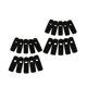 thumbnail image 5 of 20 piezas flocadas ropa terciopelo clips / pinzas / ropa abrazaderas negro, 5 of 5