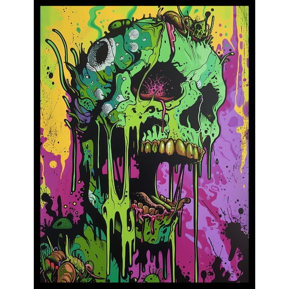Fundas para cartas Realm Guard Melting Skull 105 unidades 6,6 x 9,2 cm