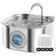 thumbnail image 1 of Fuente de Agua para Gatos NautyPaws 3,2 L Acero Inoxidable, 1 of 6