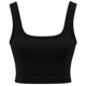 thumbnail image 2 of Top Peto Rib Mujer Acanalado Elasticado Sin Mangas Básico negro Talla Única, 2 of 3