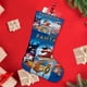 thumbnail image 4 of Fantasía Tema: Calcetines de Navidad, fino lino blanco para colgar en escaleras y chimenea, decoración navideña para el hogar, regalo de Navidad. 45cm × 32cm, 4 of 5