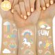 thumbnail image 1 of Tatuajes temporales xo, Fetti Rainbow 46 estilos con purpurina, 1 of 6