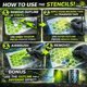 thumbnail image 4 of Juego de plantillas LiME LiNE de 6 piezas - Patrón de panal, 4 of 7