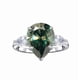 thumbnail image 1 of Anillos de Moissanita de 3 Piedras de 6 Quilates para Mujer Color D Claridad VVS1 Anillo de Diamante en Forma de Pera Anillo de Compromiso de Plata Esterlina 925 Talla 5-9, 1 of 8