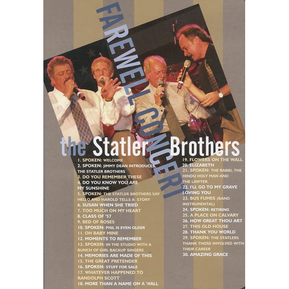 DVD Music Box Records The Statler Brothers: Concierto de Despedida