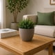 thumbnail image 4 of Macetero Redondo Beige 14 cm Plastico Interior Escritorio cafe S, 4 of 9
