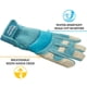 thumbnail image 3 of Guantes Wells Lamont híbridos para trabajo y jardinería para mujer, talla mediana, 3 of 8