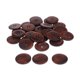 thumbnail image 4 of 30 Piezas 4 Agujeros Planos Botones de madera Costura Ropa Accesorios Café oscuro, 4 of 5
